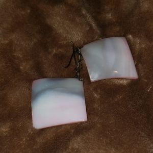Pink dangle earrings